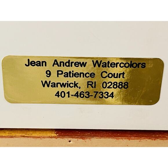 JEAN ANDREW 'SCONSET NANTUCKET Large Framed Watercolor Painting- 30 x 24" - Picture 12 of 16